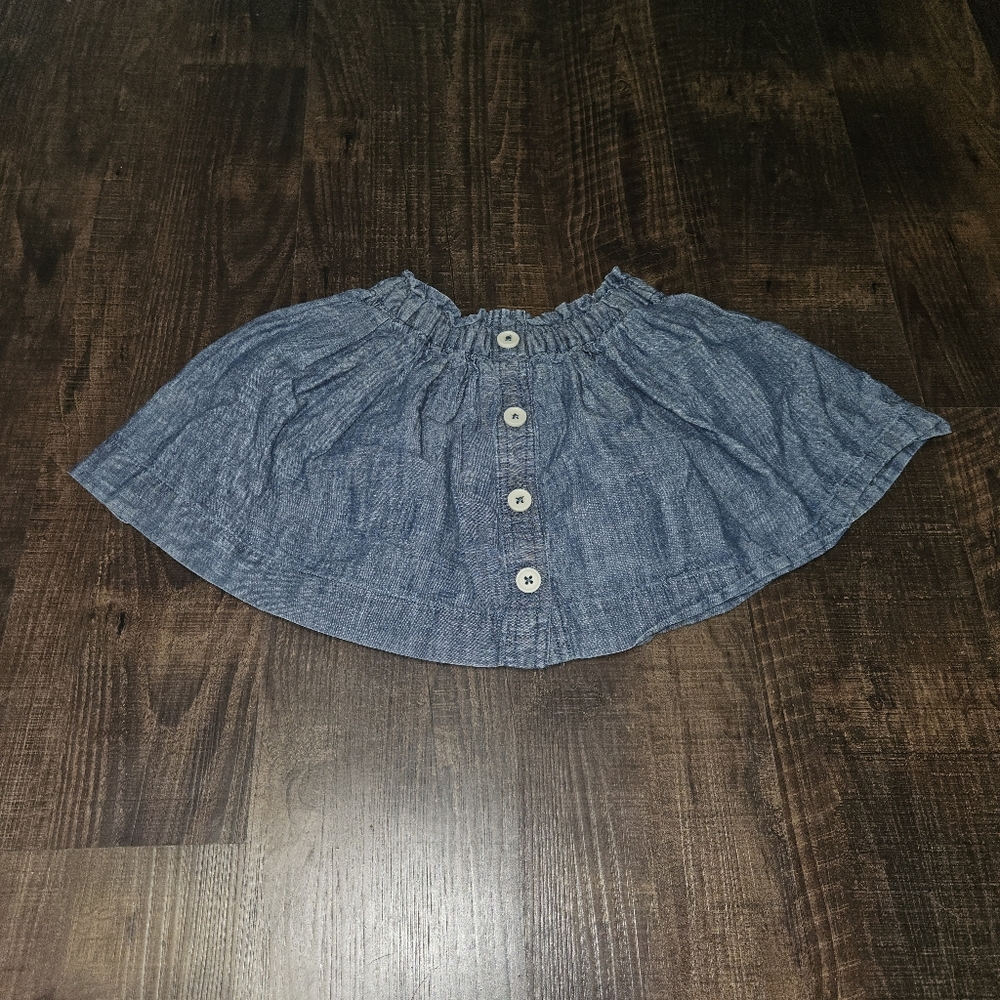 Crewcuts Button Down Denim Skirt